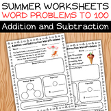 Summer Math Worksheets, 2nd Grade Word Problems Addition a
