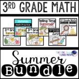 Summer Math Worksheets 3rd Grade Bundle