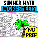 Summer Themed Math Worksheets: Addition, Subtraction, Coun