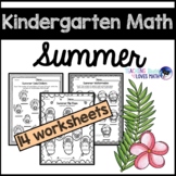 Summer Math Worksheets Kindergarten