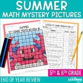 End of Year Math Activities Mystery Picture Worksheets | R