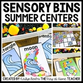 Summer Math and Literacy Sensory Bins