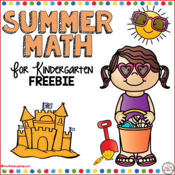 Preview of Summer Math for Kindergarten Freebie