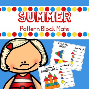 Preview of Summer Math with Pattern Blocks