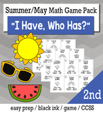 Summer May 2nd  Grade "I Have, Who Has" Math Game Bundle