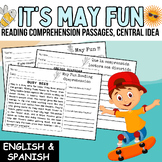Summer May Fun Reading Comprehension Passages in English a