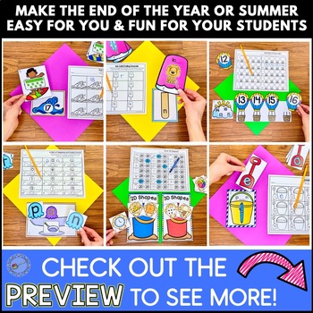 Summer {May} Math and Literacy Centers (BUNDLED) Aligned to the CC