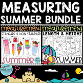 Summer Measurement Activities BUNDLE Summer Measuring Worksheets