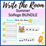 Summer Melody Write the Room BUNDLE for Solfege Patterns f