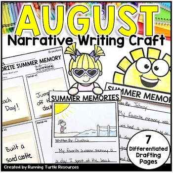 Preview of Summer Memories Writing, Summer Narrative Writing, First Week of School Writing