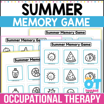 Summer Memory Game by The OT toolbox | TPT