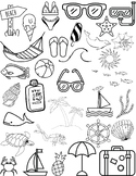 Summer Mindfulness Coloring Sheet