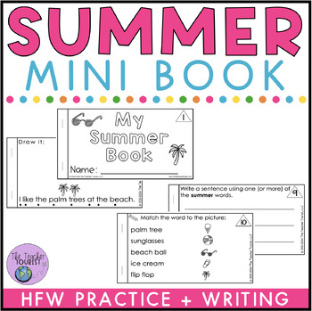 Preview of Summer Mini Book | Summer Drawing | Seasonal Writing