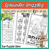 Summer Puzzles for Sixth Graders