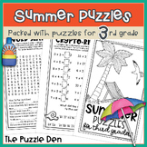 Summer Puzzles for Third Graders