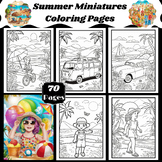 Summer Miniatures Coloring Pages