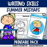 Summer Mishaps Picture Prompts Writing | Great for ESL/ EL