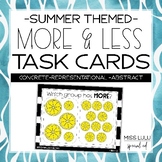 Summer More or Less Task Cards