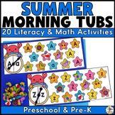 Summer Morning Tubs for Preschool - June/July/August Morni