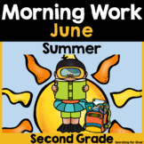 Preview of Summer Morning Work {2nd Grade} PDF & Digital Ready!