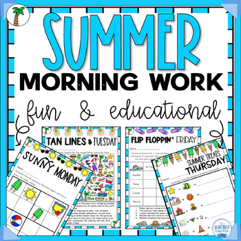 Preview of Summer Morning Work | Summer Fun