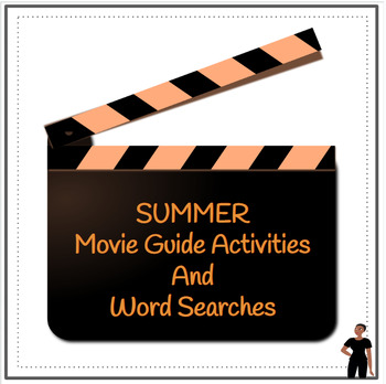 Preview of Summer Movie Guides and Word Searches BUNDLE