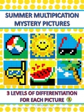 Summer Multiplication Mystery Pictures