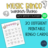 Summer Music Bingo Printables and Spotify Playlist!