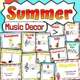 Summer Music Classroom Decor | BUNDLE | Summer Music Class