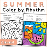 Summer Music Coloring Activities - End of Year or Sub Colo