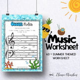 Summer Music Staff Worksheets -End of Year Music Activities