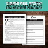 Summer Mystery | Claim, Reason, & Evidence Writing | Argum
