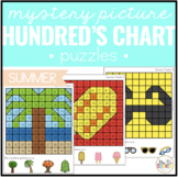 Summer Hundreds Chart Mystery Picture Puzzles