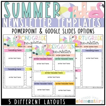 Preview of Summer Newsletter Templates | May Edition | Editable