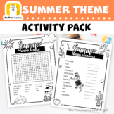 Summer No Prep Early Finisher Activity Pack - Great for Su
