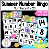 Summer Number Bingo 0 - 20 l Number Recognition 0 to 20