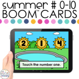 Summer Number ID 0-10 Boom™ Cards - Distance Learning for 