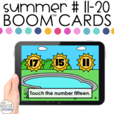 Summer Number ID 11-20 Boom™ Cards- Distance Learning for 