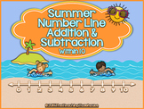 Summer Number Line Addition & Subtraction Within 10