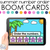 Summer Number Order 0-20 Boom™ Cards - Distance Learning f