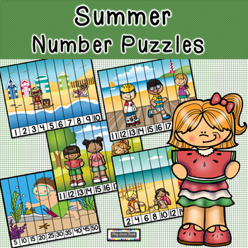 Preview of Summer Number Puzzles 1-100