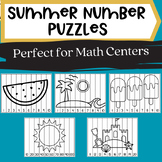 Summer Number Puzzles-Differentiated