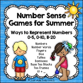 Preview of Number Sense Games Summer 0-5, 0-10, 11-20