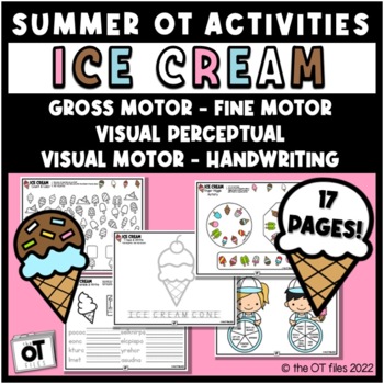 Preview of Summer OT Packet - ICE CREAM