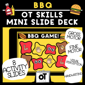 Preview of Summer OT Skills Digital Game-BBQ