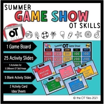 Preview of Summer Occupational Therapy Activity GAME SHOW