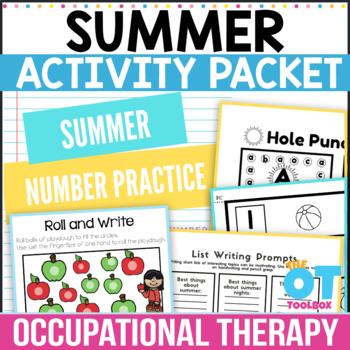 Preview of Summer Occupational Therapy Activity Packet