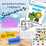 Summer Occupational Therapy (OT) No Prep Packet 100+ Pages