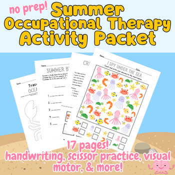 Preview of Summer Occupational Therapy Resource Packet: Enhance Skills and Enjoy the Sun!