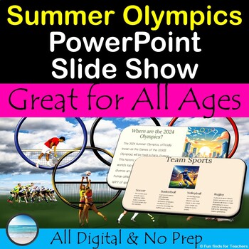 Preview of Summer Olympic 2024 PowerPoint Slideshow Presentation